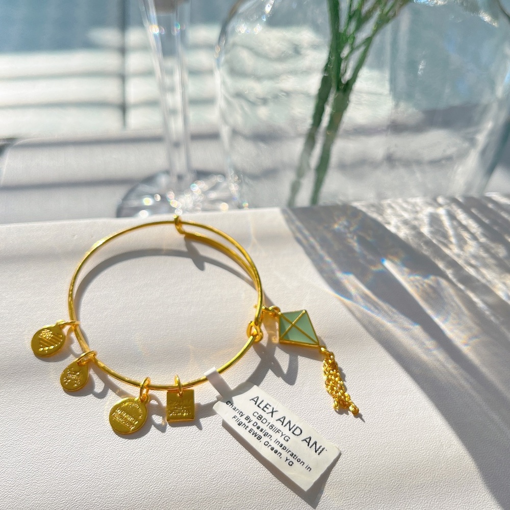 NWT ALEX AND ANI INSPIRATION IN FLIGHT GOLD BRACELET